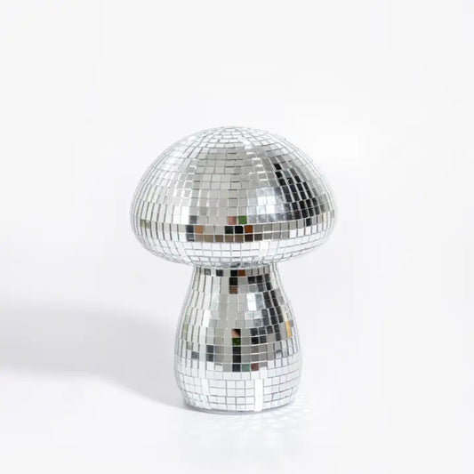 Veilleuse champignon disco avec miroirs incrustés