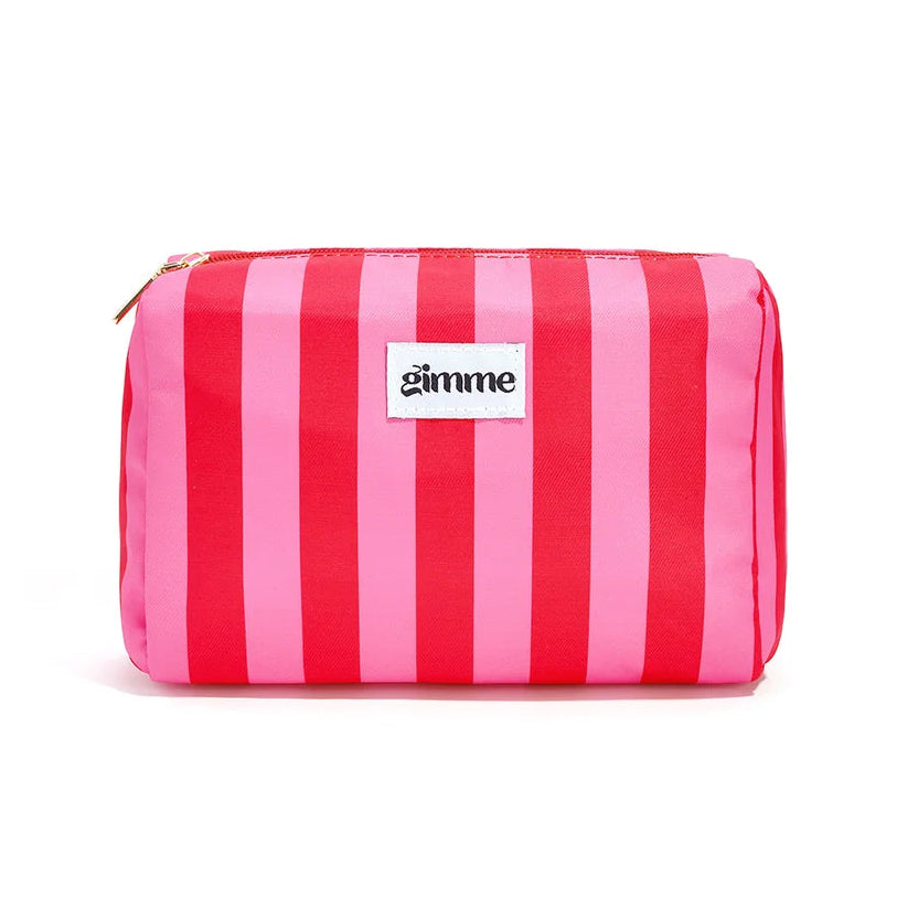 Trousse maquillage rayée