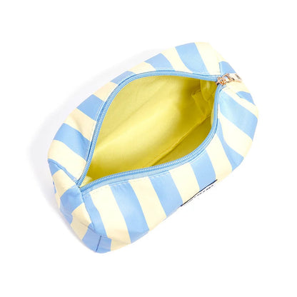 Trousse maquillage rayée