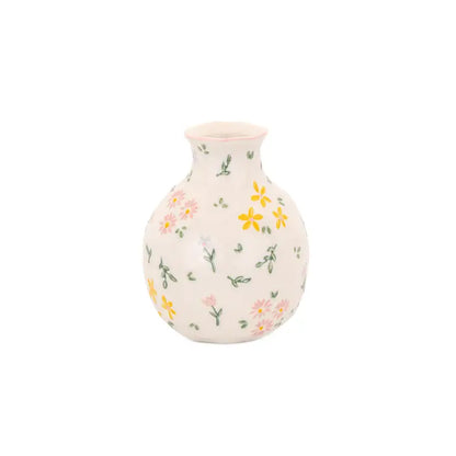 mini vase lot de 3 en céramique peint à la main