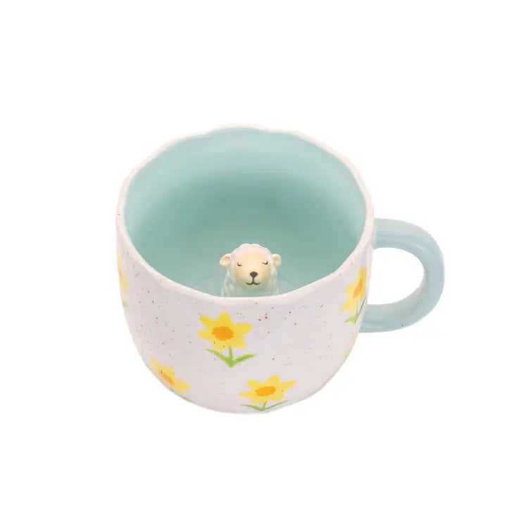 Mug surprise fleurs & mouton