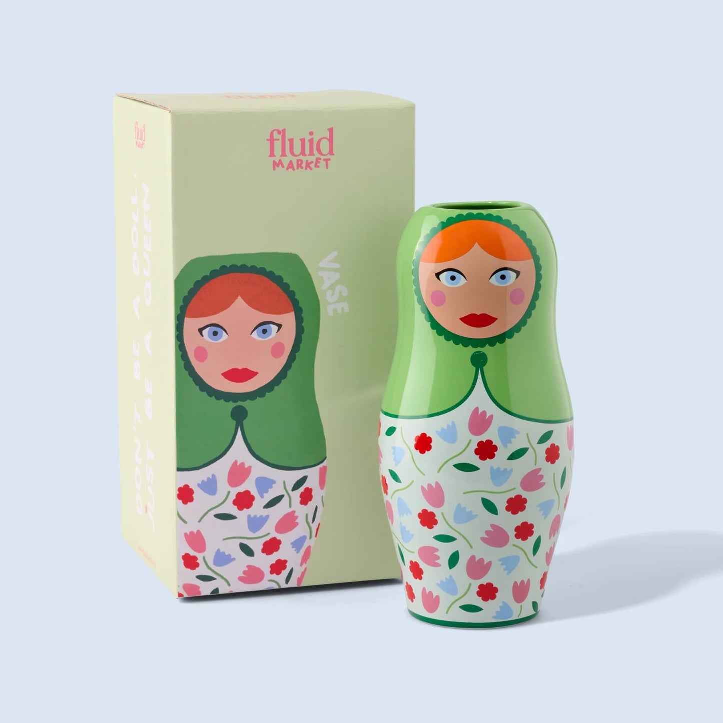 Vase Dolls Flowers