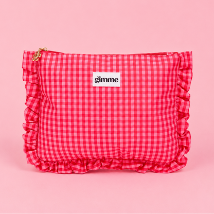 Pochette vichy rouge