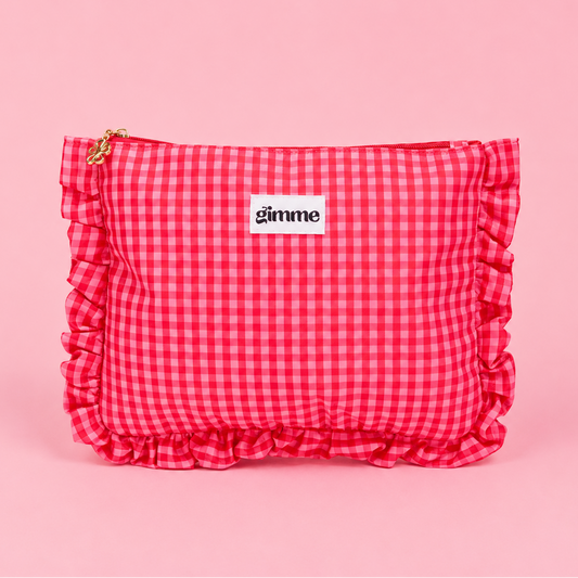 Pochette vichy rouge