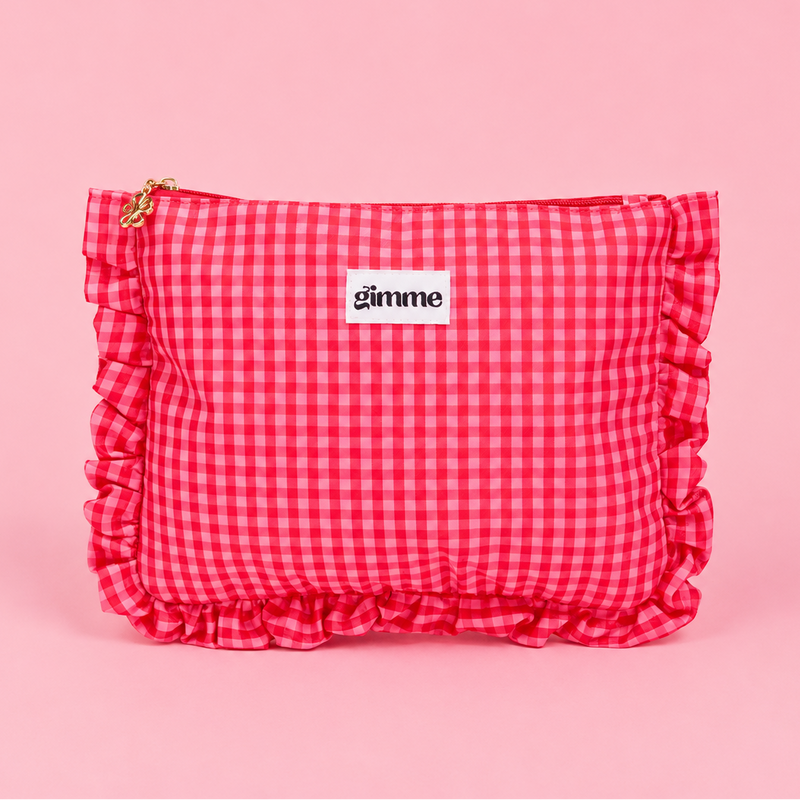 Pochette vichy rouge