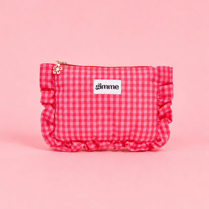 Pochette vichy rouge