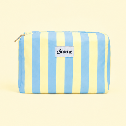 Trousse maquillage rayée