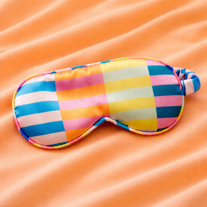 Masque pour les yeux rayures multicolores