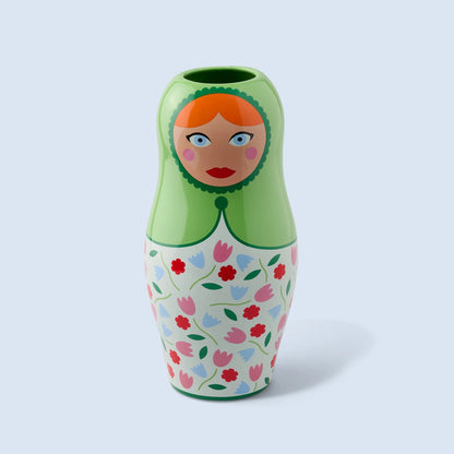 Vase Dolls Flowers