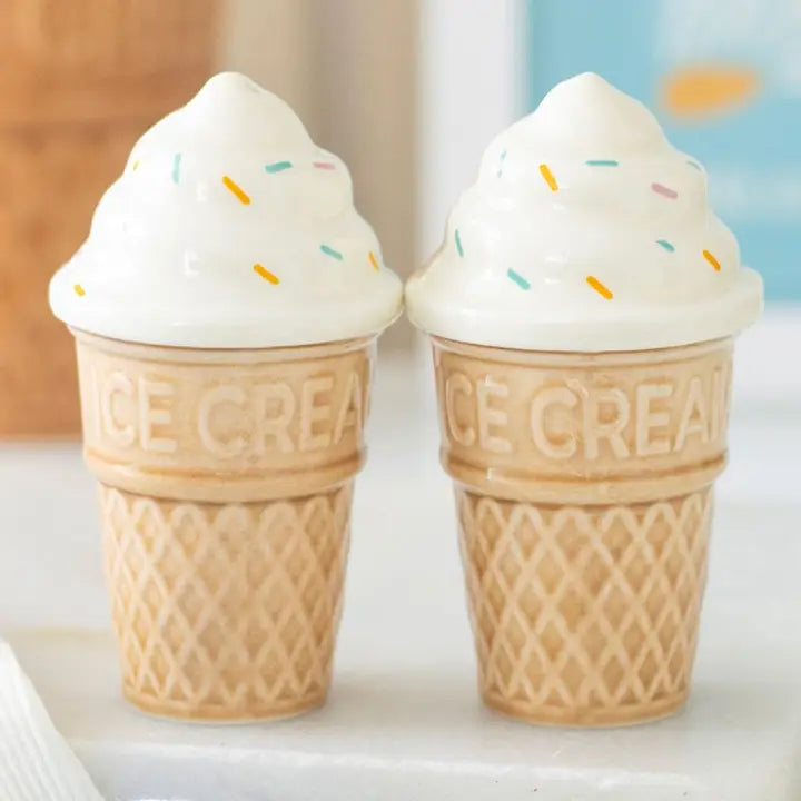 Set salière poivrière CORNET DE GLACE