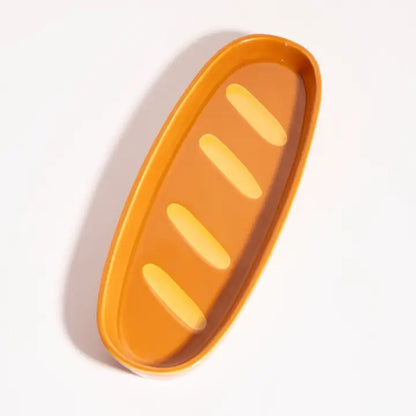 Assiette repose-cuillère baguette en céramique – vue dessus