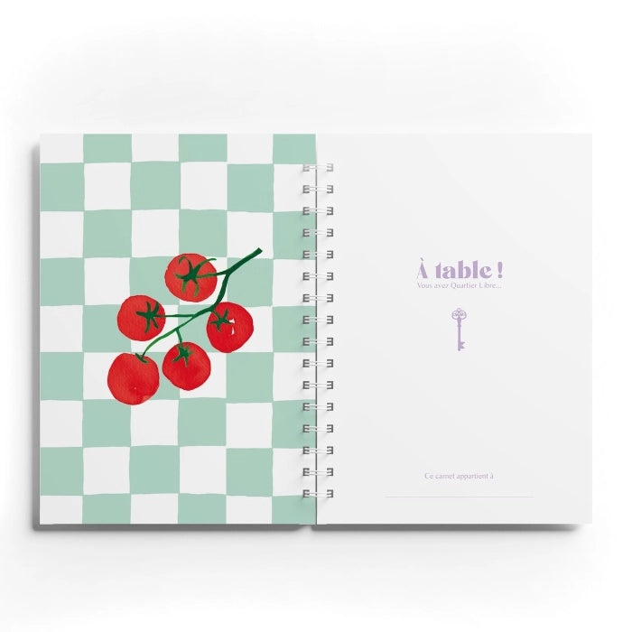 carnet de recettes illustrations tomates