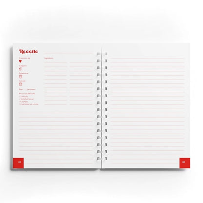 carnet de recette 160 pages