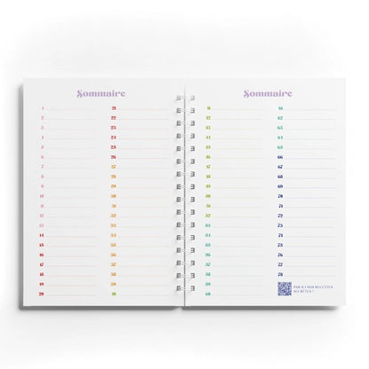 carnet fabriqué en France - 78 recettes