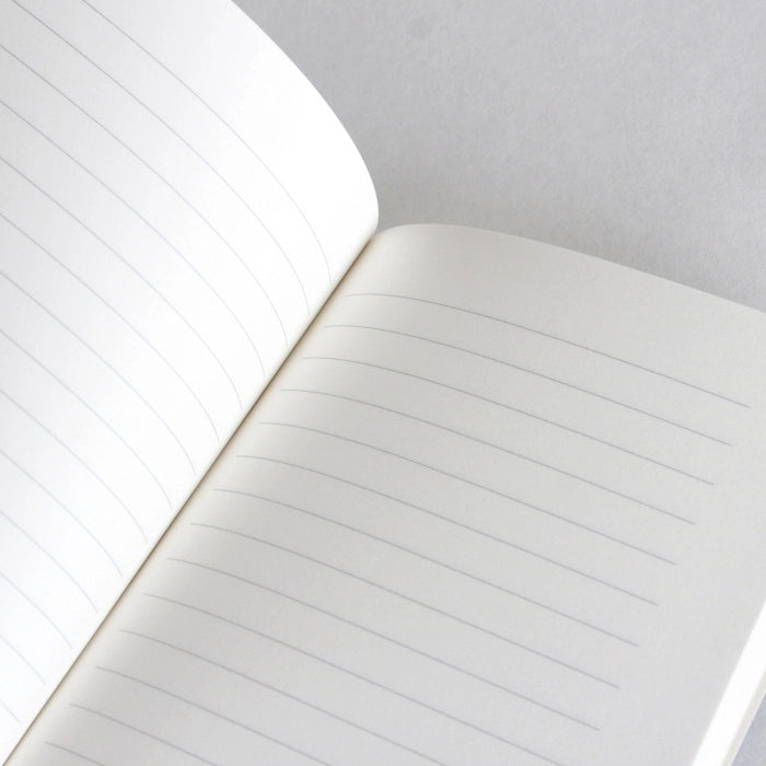 intérieur du carnet avec ligne