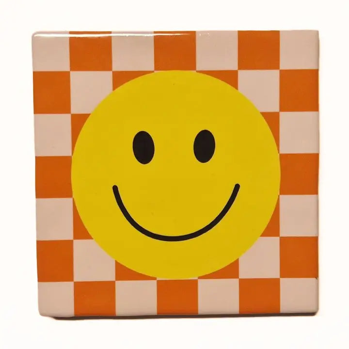 carreau smiley orange 