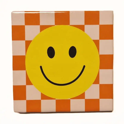 carreau smiley orange 