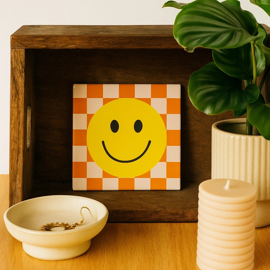 carreau céramique décoratif smiley 