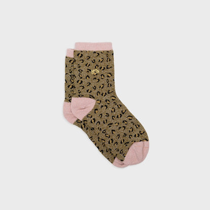 Chaussettes pailletées à motifs