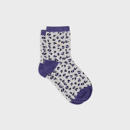 Chaussettes pailletées à motifs