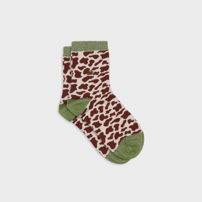 Chaussettes pailletées à motifs