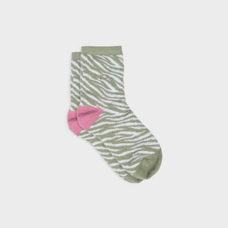 Chaussettes pailletées à motifs