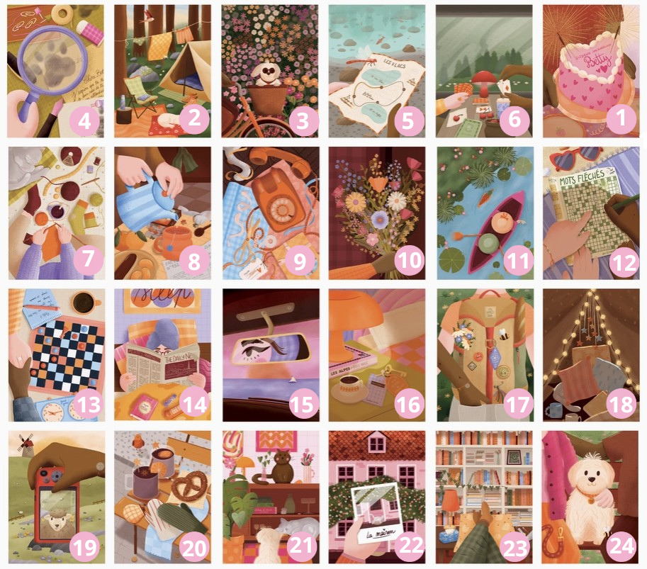 24 choix mini puzzle marie moon