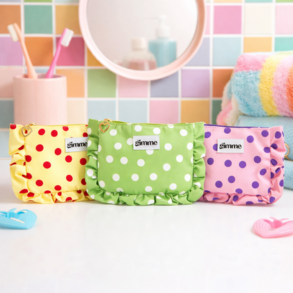 choix coloris trousse maquillage motif pois mise en situation 