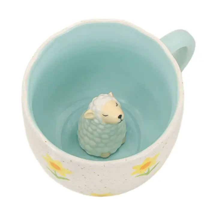 Mug surprise fleurs & mouton