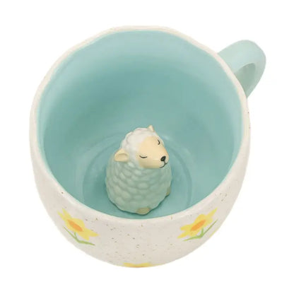 Mug surprise fleurs & mouton