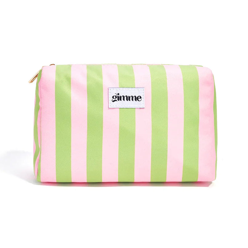 Trousse maquillage rayée