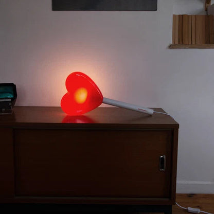 Lampe sucette cœur