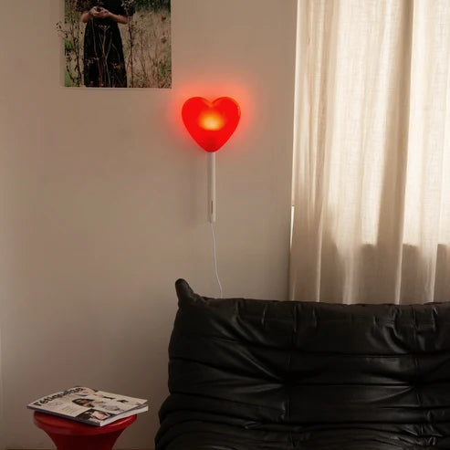 Lampe sucette cœur