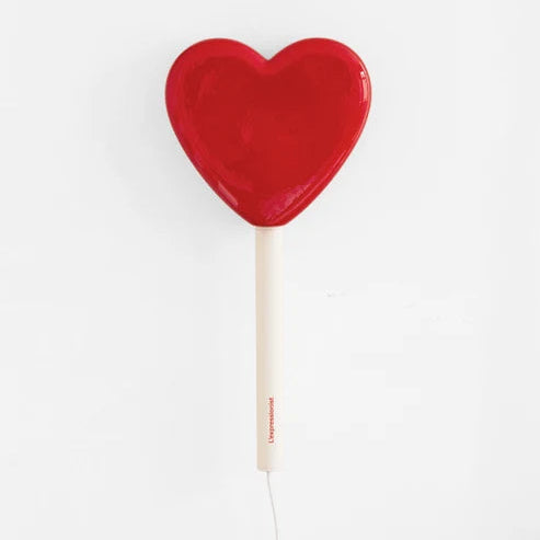 Lampe sucette cœur