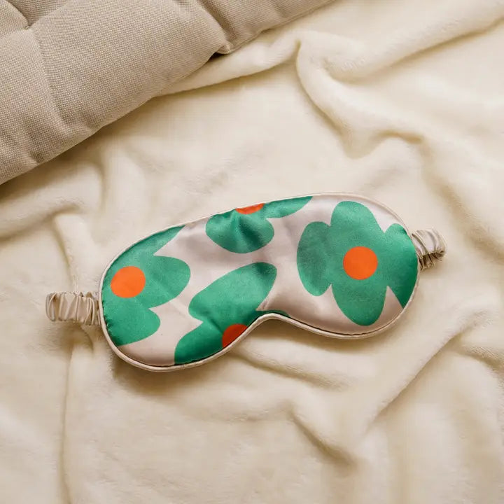 Masque de sommeil pour les yeux motif flower power