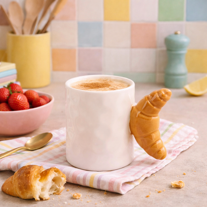 mug céramique anse croissant mise en situation - marie moon
