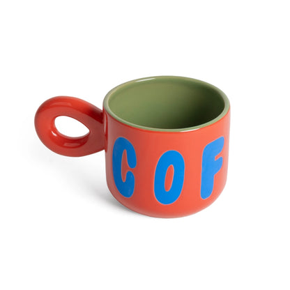Mug en céramique design graphique coloré