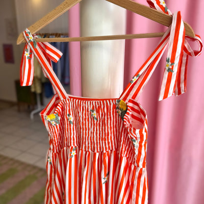zoom sur détails dos, robe d'été dolce vita 