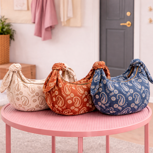 sac bandoulière imprimé paisley disponible en trois coloris - marie moon