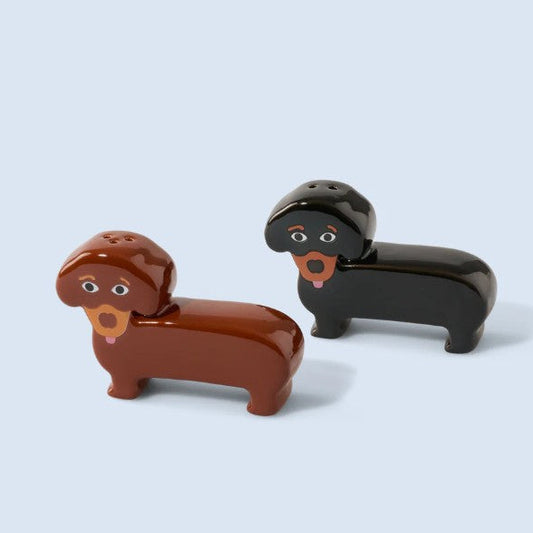 set salière poivrière teckel 