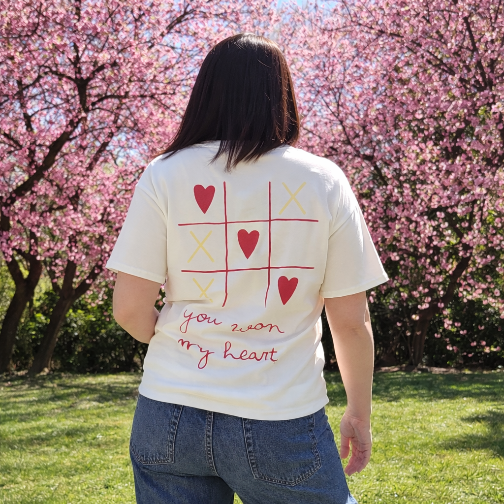 t-shirt dessin morpion love vue de dos