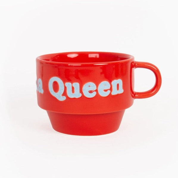 tasse rouge et bleu clair : DRAMA QUEEN