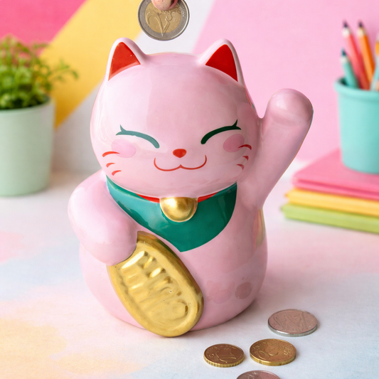 tirelire chat coloré marie moon