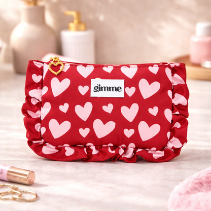 trousse maquillage motifs cœurs mise en situation